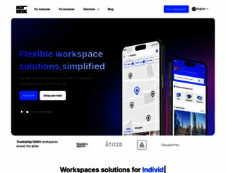 hotdesk.com screenshot