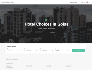 hoteis-em-goias.com screenshot