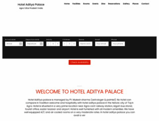 hotel-aditya-palace-agra.wchotels.com screenshot