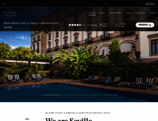 hotel-alfonsoxiii-sevilla.com screenshot