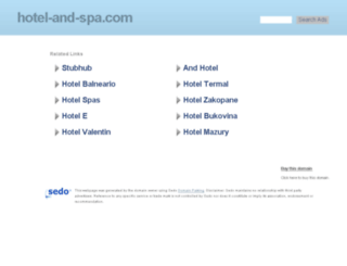 hotel-and-spa.com screenshot