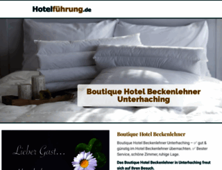 hotel-beckenlehner.de screenshot