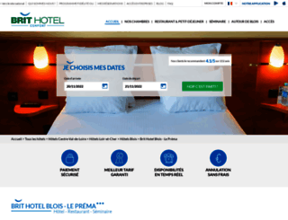 hotel-blois.brithotel.fr screenshot