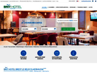 hotel-brest-kerhuon.brithotel.fr screenshot