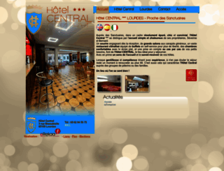 hotel-central-lourdes.com screenshot