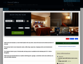 hotel-corona-de-granada.h-rez.com screenshot