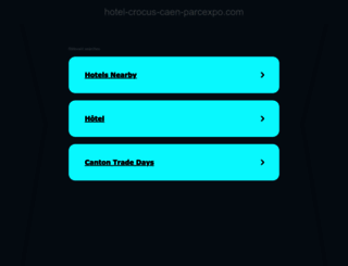 hotel-crocus-caen-parcexpo.com screenshot
