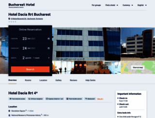 hotel-dacia-rrt.bucharest-hotel.com screenshot