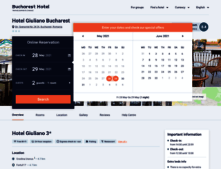 hotel-giuliano.bucharest-hotel.com screenshot