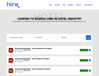 hotel-jobs.hireleven.com screenshot