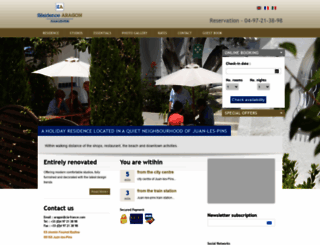 hotel-juanlespins.com screenshot