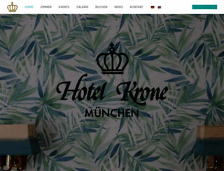 hotel-krone-muc.de screenshot