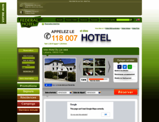 hotel-lac-foix.federal-hotel.com screenshot