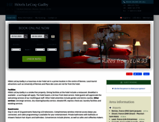 hotel-le-coq-gadby-rennes.h-rez.com screenshot