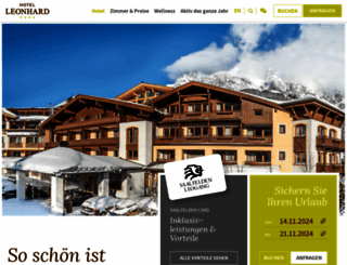 hotel-leonhard.at screenshot