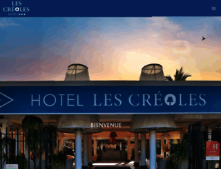 hotel-les-creoles.com screenshot
