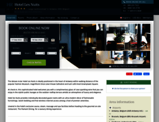 hotel-les-nuits-antwerp.h-rez.com screenshot