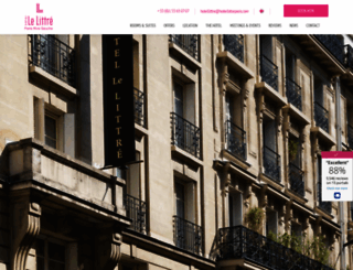 hotel-littre-paris.com screenshot