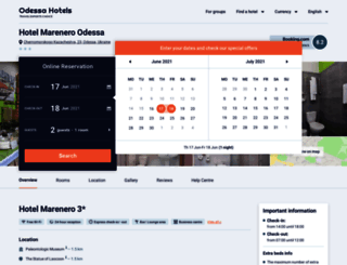 hotel-marenero.hotels-odessa-ua.com screenshot