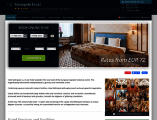 hotel-metropole-brussels.h-rez.com screenshot