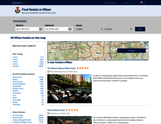 hotel-milan.info screenshot