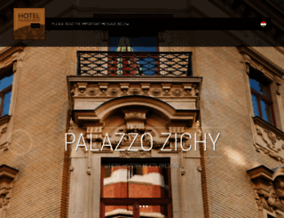hotel-palazzo-zichy.hu screenshot