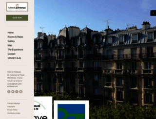 hotel-paris-printemps.com screenshot
