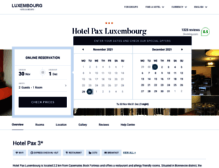 hotel-pax.hotels-in-luxembourg.com screenshot