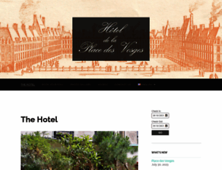 hotel-place-des-vosges.com screenshot