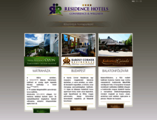 hotel-residence.hu screenshot