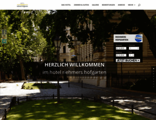 hotel-riehmers-hofgarten.de screenshot