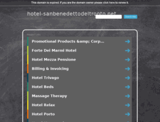 hotel-sanbenedettodeltronto.net screenshot