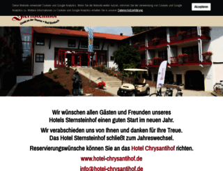hotel-sternsteinhof.de screenshot