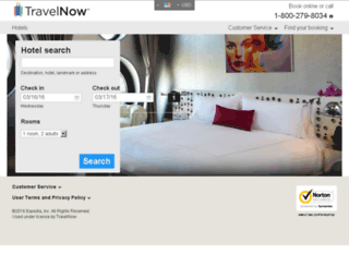 hotel.travelnow.com screenshot