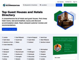 hotelaccommodationuk.co.uk screenshot