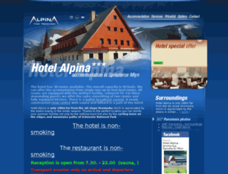 hotelalpina.cz screenshot