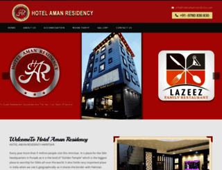hotelamanresidency.com screenshot