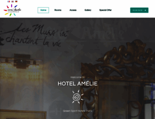 hotelamelie-paris.com screenshot