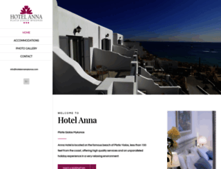 hotelannamykonos.com screenshot