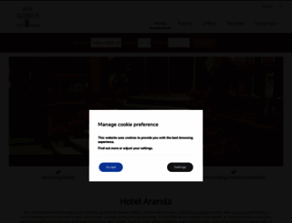 hotelaranda.com screenshot