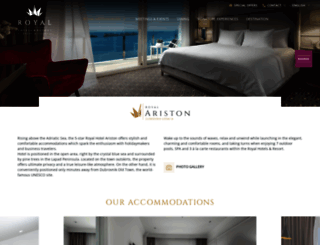 hotelaristondubrovnik.com screenshot