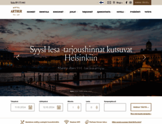 hotelarthur.fi screenshot