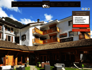 hotelarve-chamonix.com screenshot