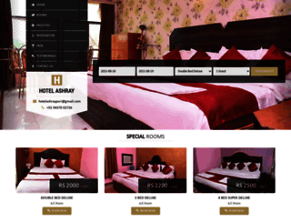 hotelashray.in screenshot