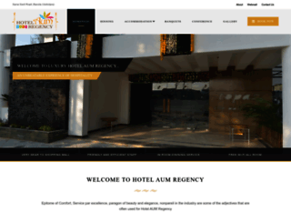 hotelaumregency.com screenshot