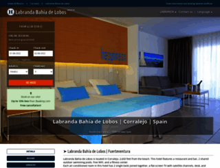 hotelbahiadelobos.com screenshot
