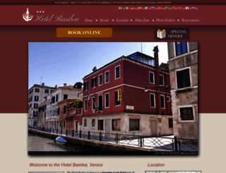 hotelbasileavenice.com screenshot
