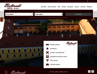 hotelbelcredi.cz screenshot
