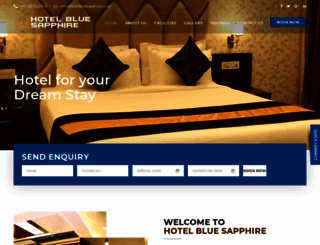 hotelbluesapphire.co.in screenshot