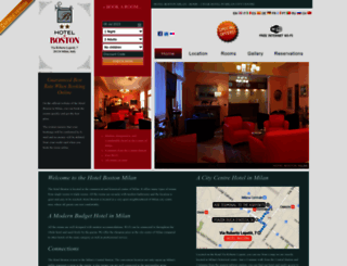 hotelbostonmilan.com screenshot